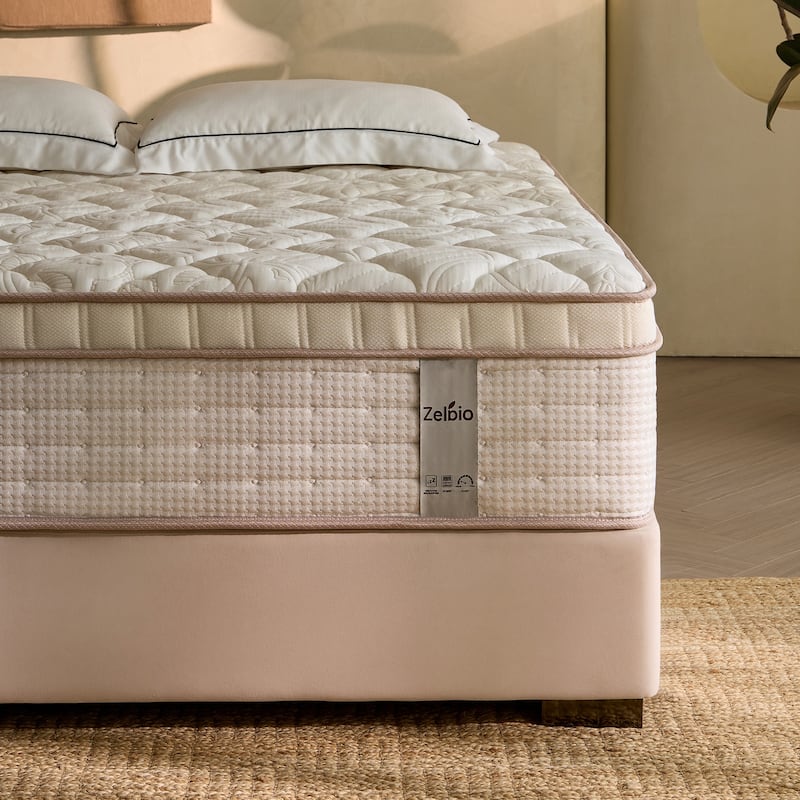 Modern 12 in. Medium Gel Memory Foam Motion Isolation Mattress - White - Twin