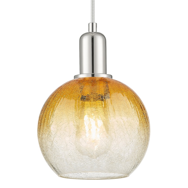 Innovations Lighting 716-1P-G483-8AM Brookhaven Globe 8" Wide Cord - Polished Nickel