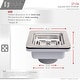 preview thumbnail 6 of 8, STYLISH 3.5 Inch Square Kitchen Sink Strainer with Removable Basket