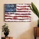 preview thumbnail 7 of 5, Patriotic Collage Flag I Premium Gallery Wrapped Canvas - Ready to Hang