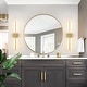 preview thumbnail 14 of 119, 1-Light Black/ Gold/ Nickel Modern Long Linear Strip Wall Sconce Dimmable LED Bathroom Vanity Light