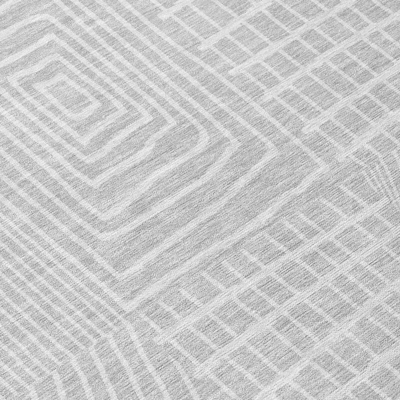 Machine Washable Indoor/ Outdoor Geo Patchwork Chantille Rug