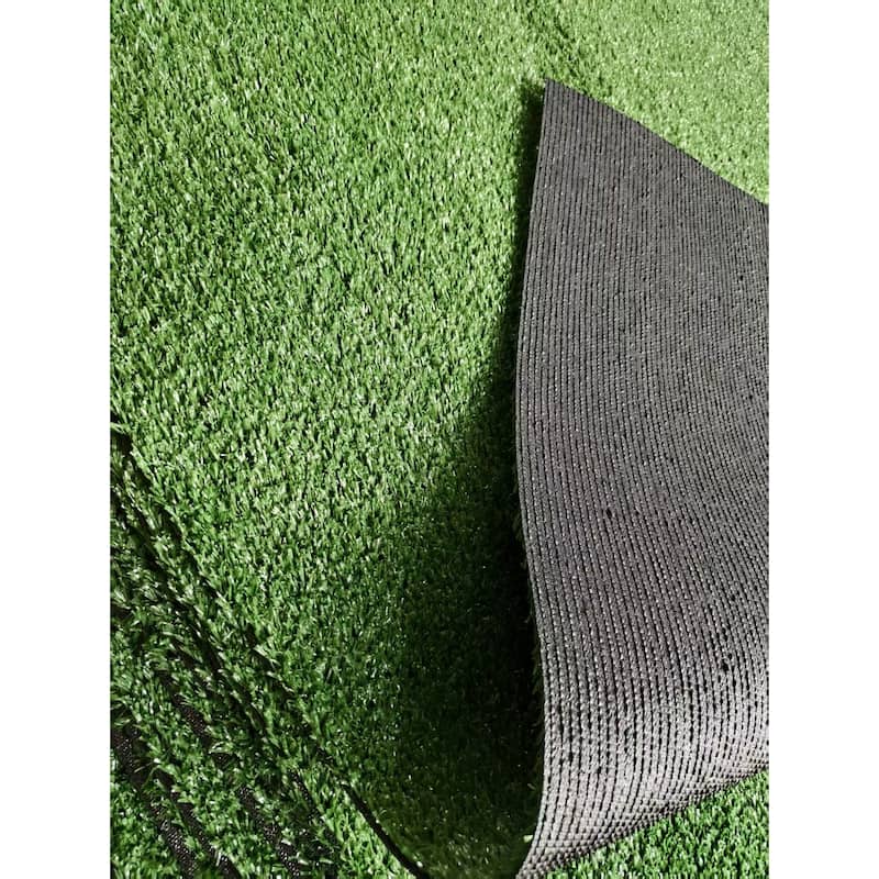 3ft x 16ft Premium Artificial Turf Mat with Drainage Holes, Thick Fake Grass with Rubber Backing(Grass height 0.6 inches/1.5cm)