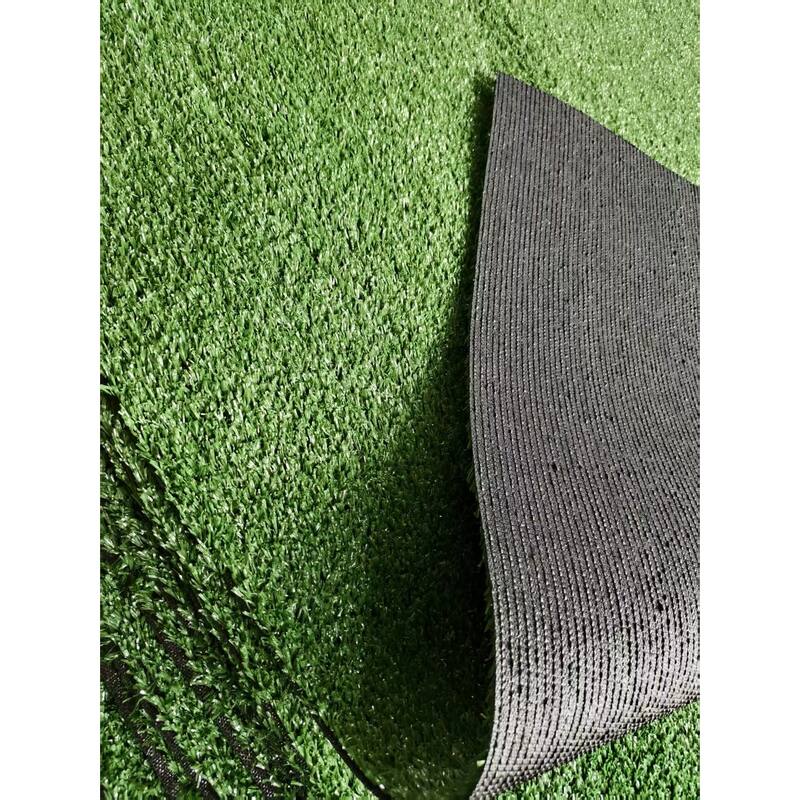 3ft x 32ft Premium Artificial Turf Mat with Drainage Holes, Thick Fake Grass with Rubber Backing(Grass height 0.6 inches/1.5cm)
