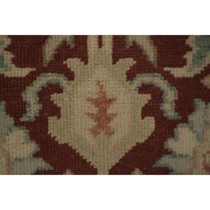 Hand Knotted Oriental 100% Wool Carpet Traditional All-Over Oranges & Rust Ziegler Area Rug - 3' 2'' X 2' 0''
