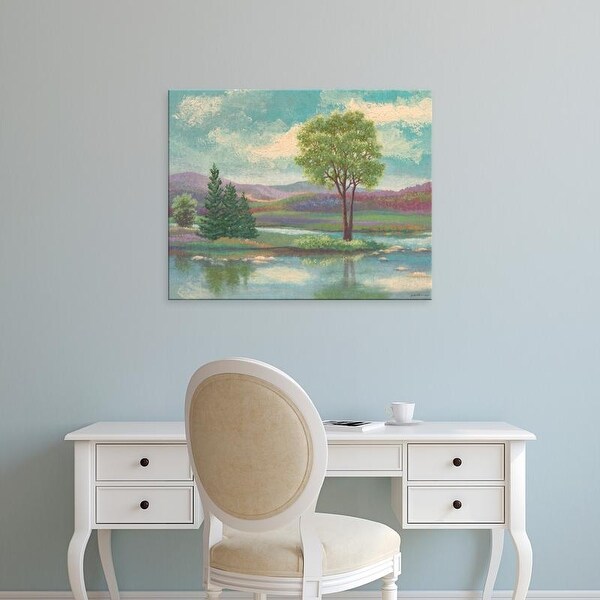 Easy Art Prints Victor Valla's 'Riverscape I' Premium Canvas Art