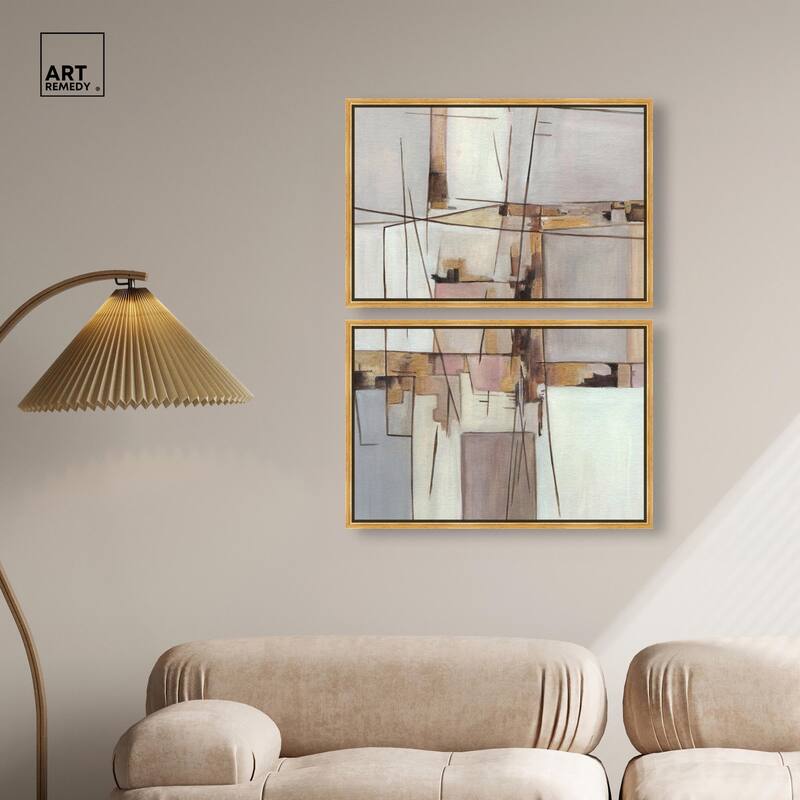 Unspoken Thoughts II Canvas Set of 2 by Art Remedy