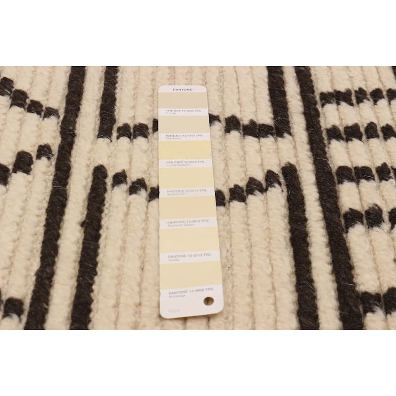 ECARPETGALLERY Hand-knotted Tangier Cream Wool Rug - 5'2 x 7'9