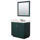 Option Green, Nickel Trim, White Quartz Top