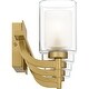 preview thumbnail 4 of 6, Kolt 4-Light Brushed Gold Bath Light