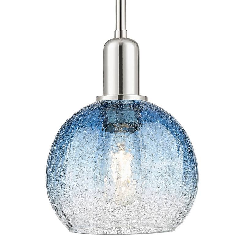 Innovations Lighting 716-1S-G483-8SB Brookhaven Globe 8" Wide Mini - Polished Nickel