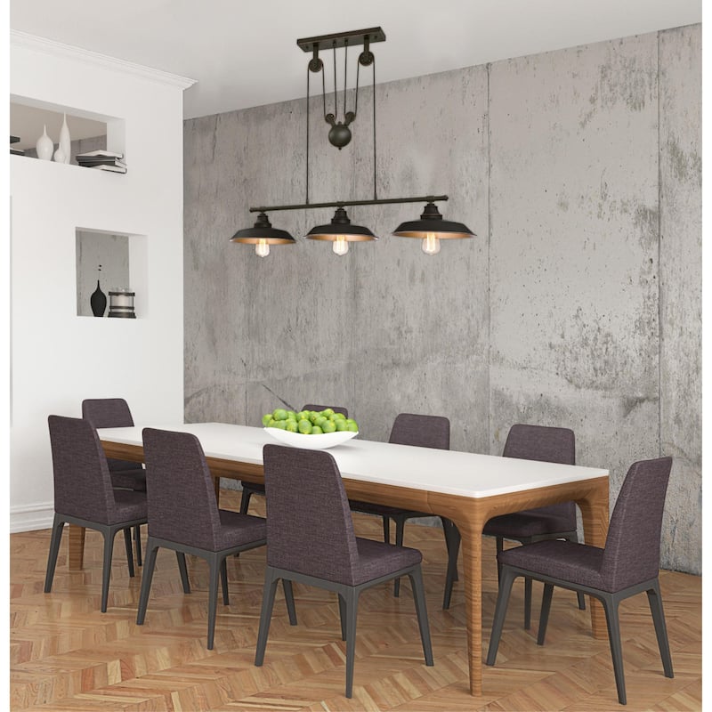 Westinghouse Lighting Iron Hil 3-Light Pulley Pendant