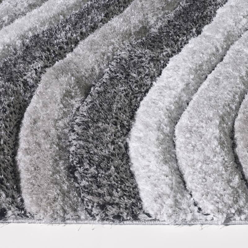 Colima Grey Textured Area Rug - 7'10 X 9'10"