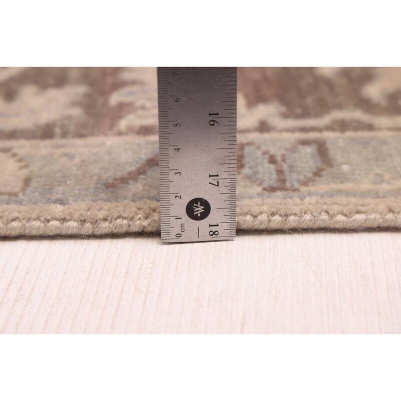 ECARPETGALLERY Hand-knotted Jules Serapi Light Grey Wool Rug - 7'11 x 9'10