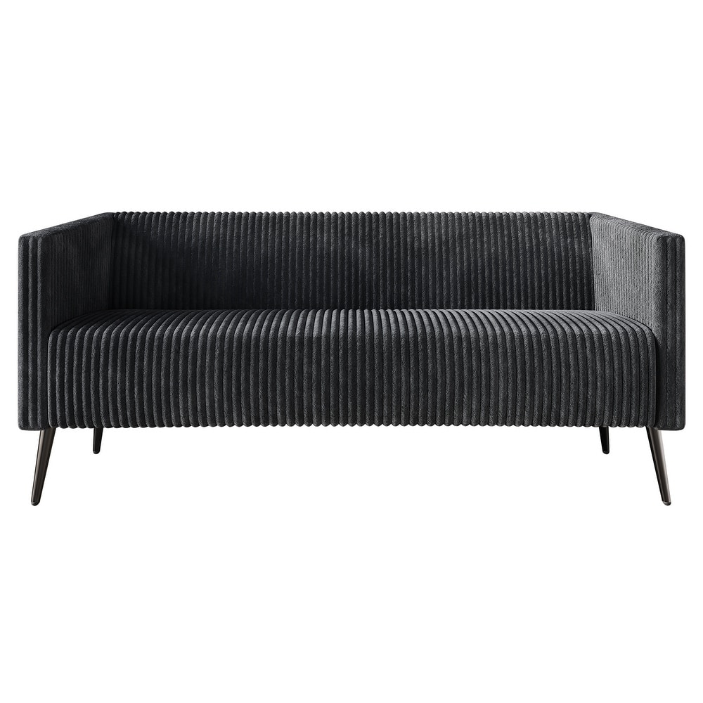 CraftPorch Corduroy Modern and Glamorous Velvet Upholstered Sofa