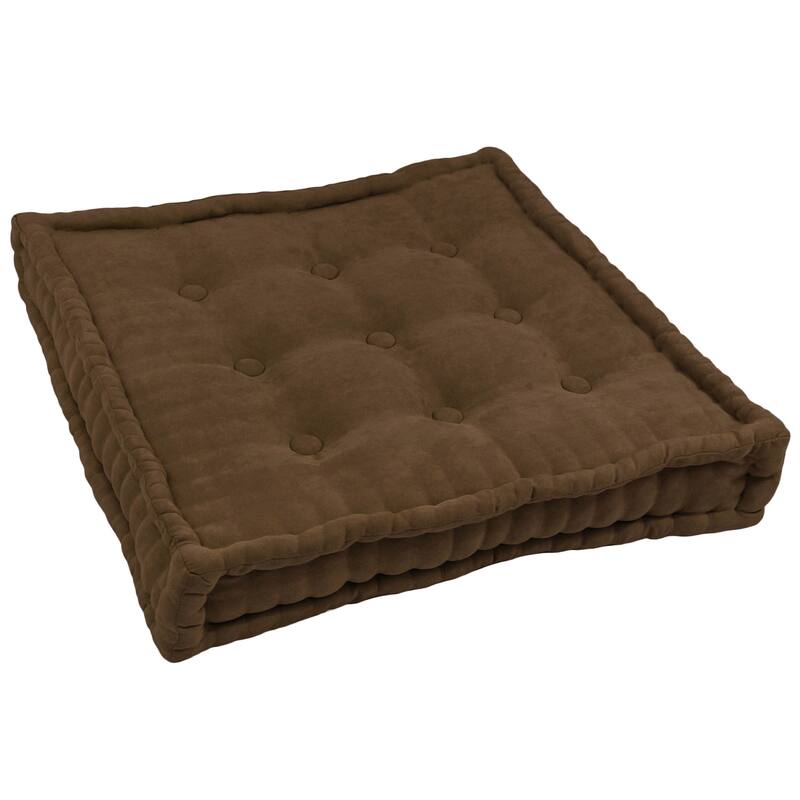 Porch & Den St Charles Square Floor Pillow - Chocolate