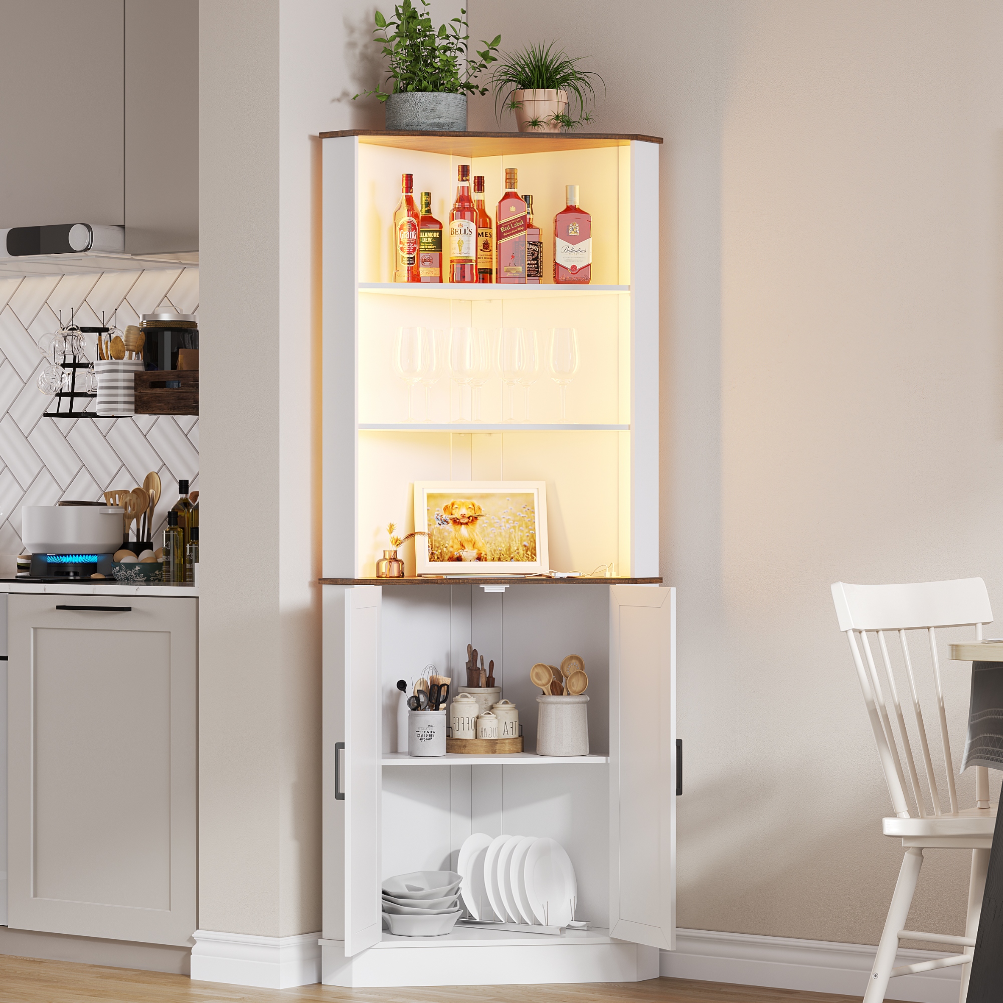 Cabinet led corner top