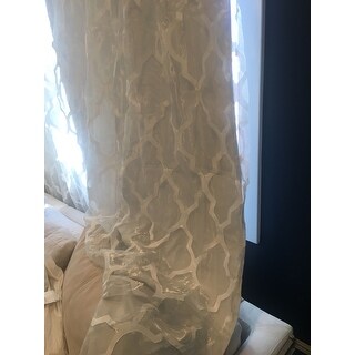 Shop Bethany Sheer Overlay Blackout Window Curtain Free