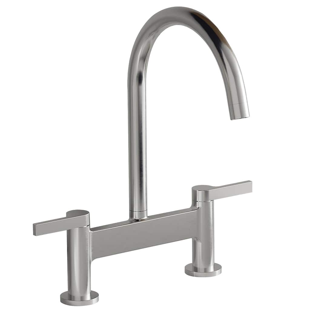 WIZ Modern 2 Holes Deck Mount Bridge Kitchen Faucet