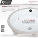 preview thumbnail 3 of 10, STYLISH 16 inches Round Undermount Ceramic Bathroom Sink with 2 Overflow Finishes - 16" x 16" x 7"
