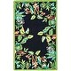 preview thumbnail 11 of 28, SAFAVIEH Handmade Chelsea Danika French Country Wool Rug 1'8" x 2'6" - Black/Green - Rectangle