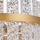 preview thumbnail 6 of 10, Jojospring Casandra 4-light Drum Glass Strip Flush Mount