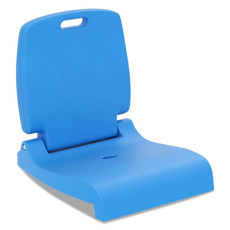 Costway Poolside Chair for Edge of Pool with Back Support & Handles - See Details - Blue