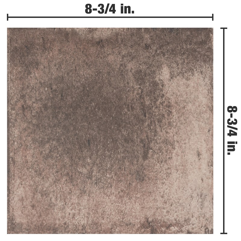 Merola Tile D'Anticatto Marrone 8-3/4" x 8-3/4" Porcelain Floor and Wall Tile