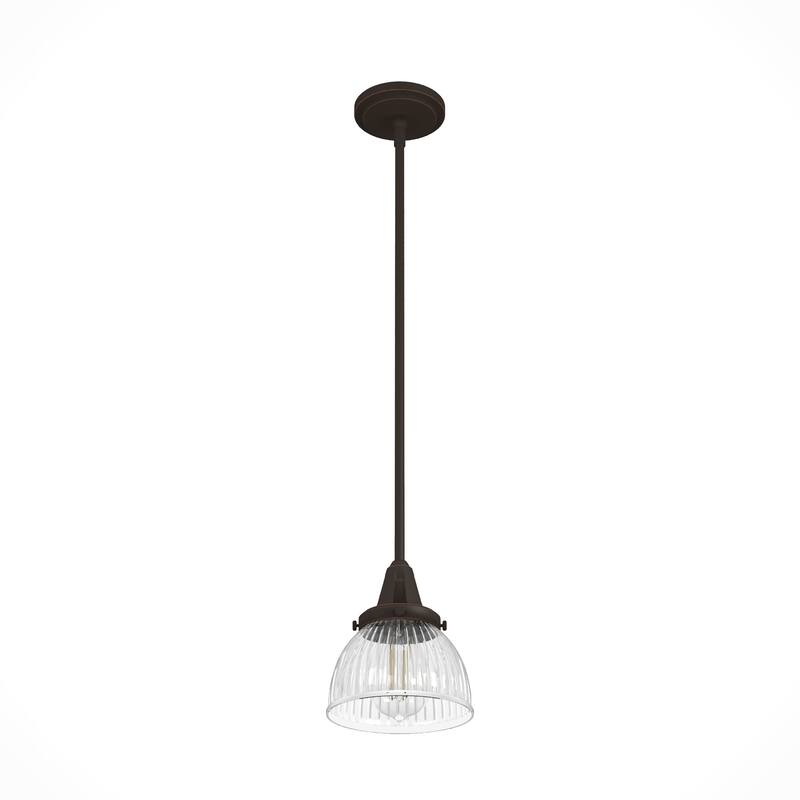 Hunter 7" Cypress Grove 1 Light Mini Pendant - Island, Dining, Entry, Hall - Industrial, Contemporary, Transitional