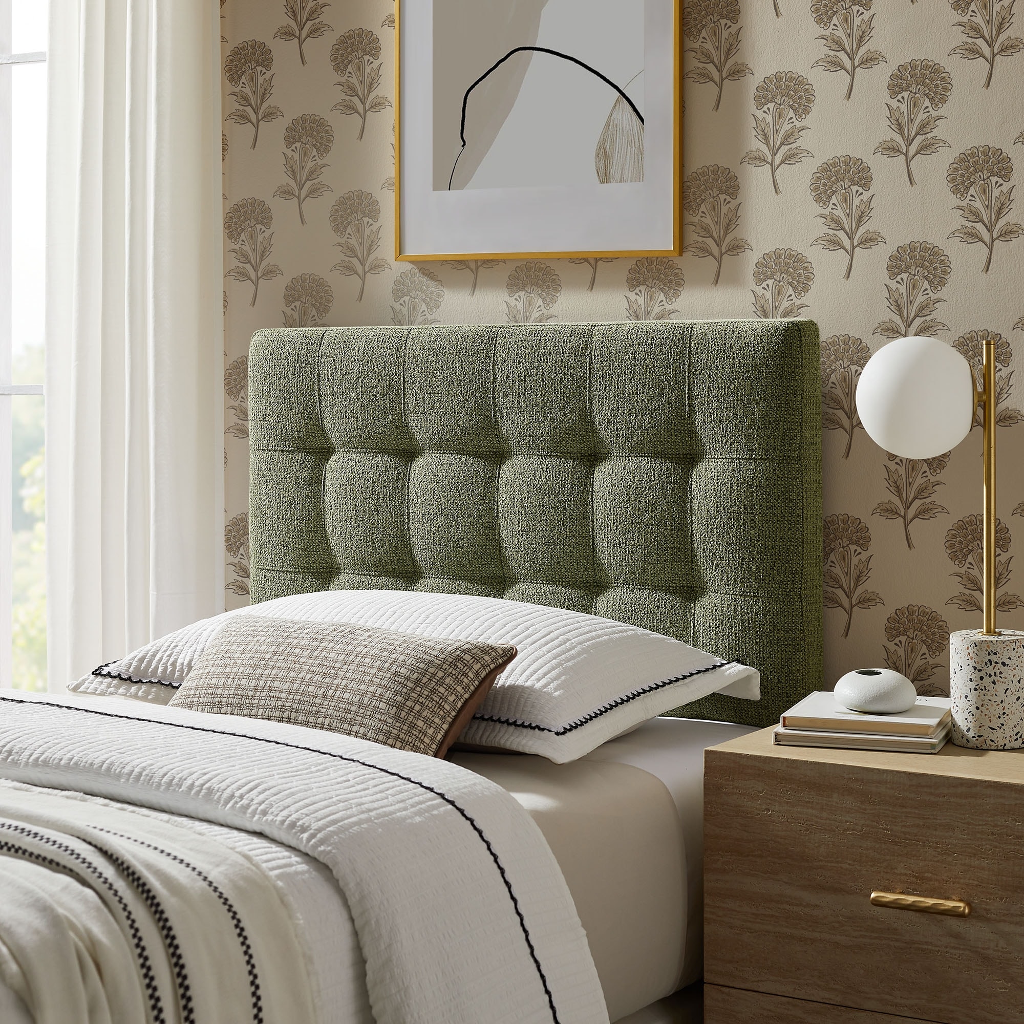 Lily Upholstered Fabric Headboard