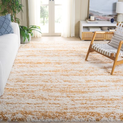 SAFAVIEH Hudson Shag Lulzime Modern Abstract 2-inch Thick Rug