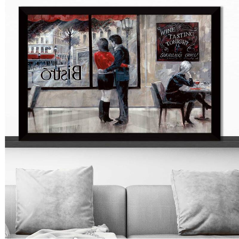 "Bistro Romance" by Ruane Manning Print on Acrylic