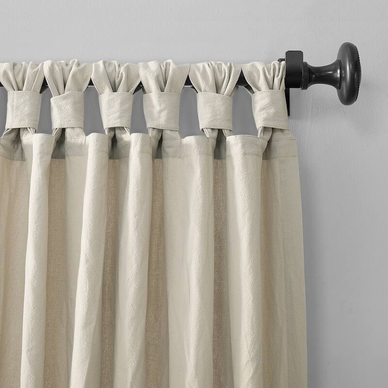 Archaeo Washed Cotton Twist Tab Curtain, Single Panel