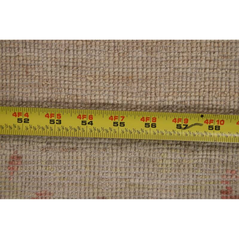 Traditional Oushak Turkish Oriental Area Rug Hand-knotted Wool Carpet - 3'10" x 4'10"