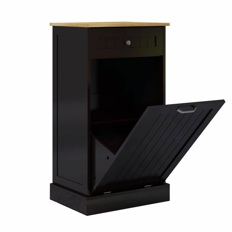 1-Drawer, 1-Compartment Tilt-Out Trash Cabinet - Kitchen Trash Cabinet