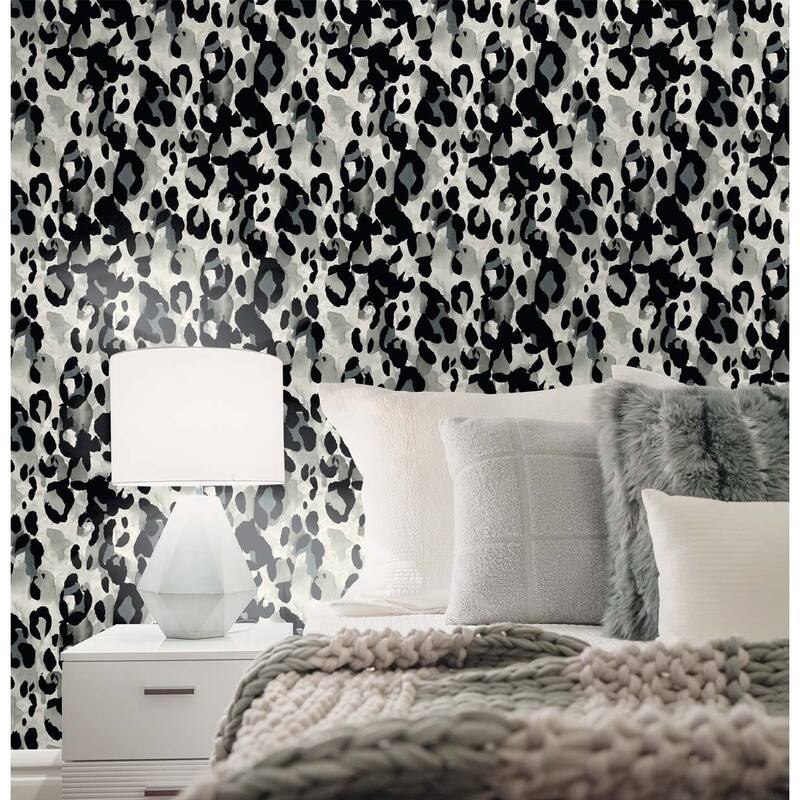 Harry & Grace Leopard Print Peel and Stick Wallpaper