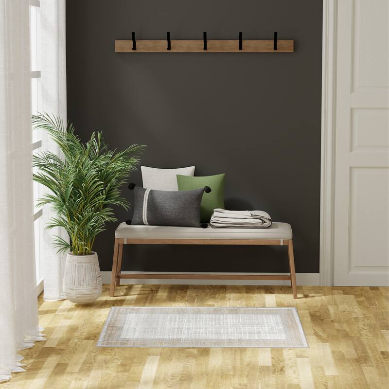 Nourison Dekor Indoor only Abstract Area Rug - Grey - 2' x 4'