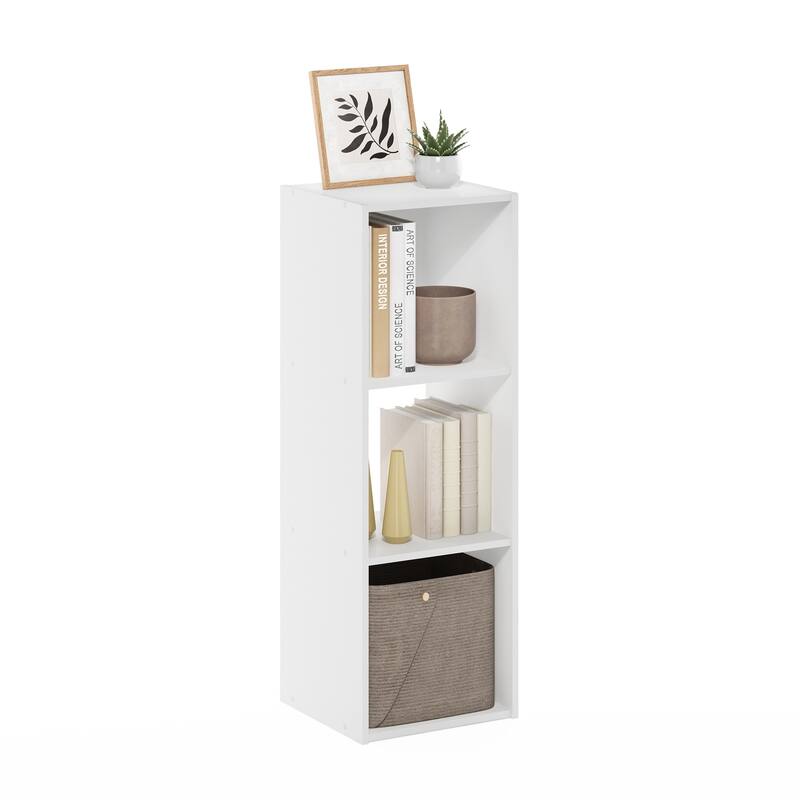 Storage Cabinet 3-Tier White Organizer Shelf Unit Home Decor
