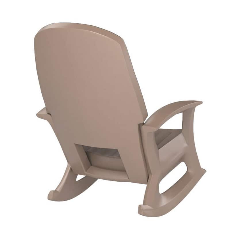 Semco Plastics Rockaway Heavy Duty All-Weather Outdoor Rocking Chair, Green - 26