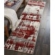 preview thumbnail 3 of 13, Nourison Maxell Modern Abstract Red Ivory Area Rug 2' 2" x 7' 6" - Ivory/Red - Runner