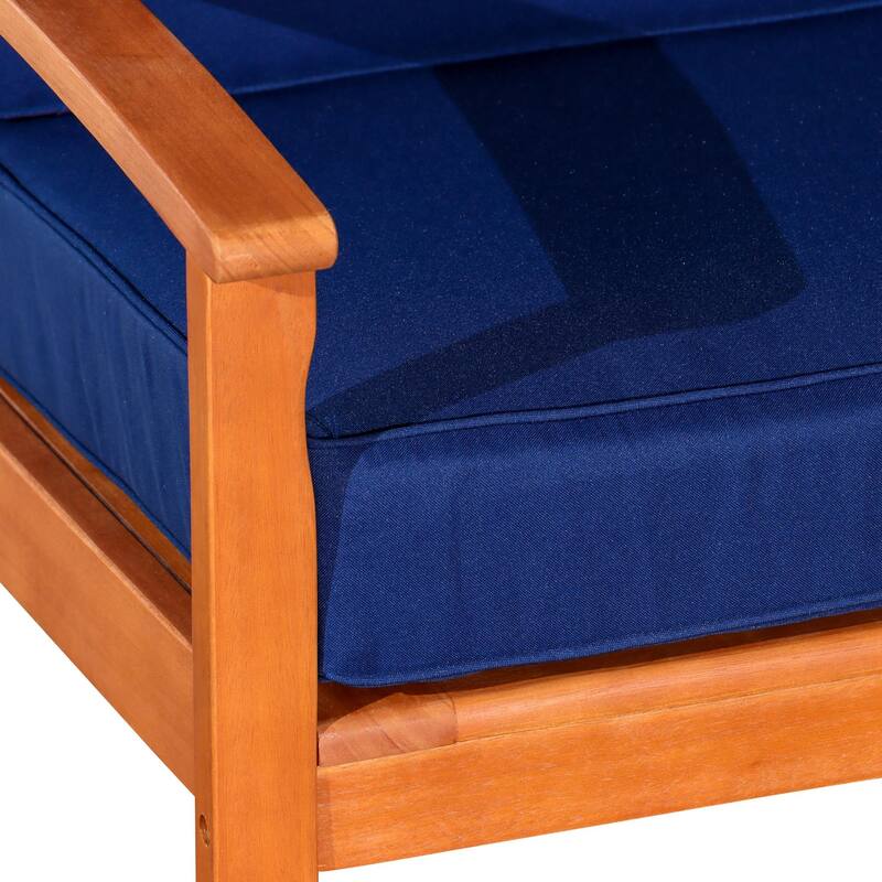 Deep Seat Eucalyptus Chair for Ultimate Relaxation and Outdoor Comfort