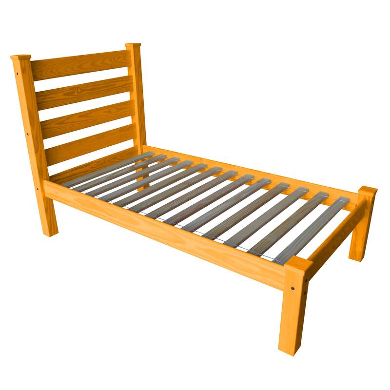 Homestead Unfinished Solid Pine Twin Platform Bed On Sale Bed Bath