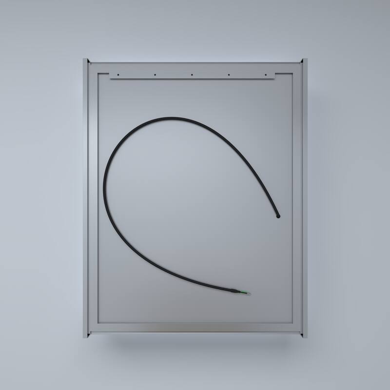 Rectangular Aluminum Recessed/Surface Mount Medicine Cabinet in Silver with Mirror LED and Clock