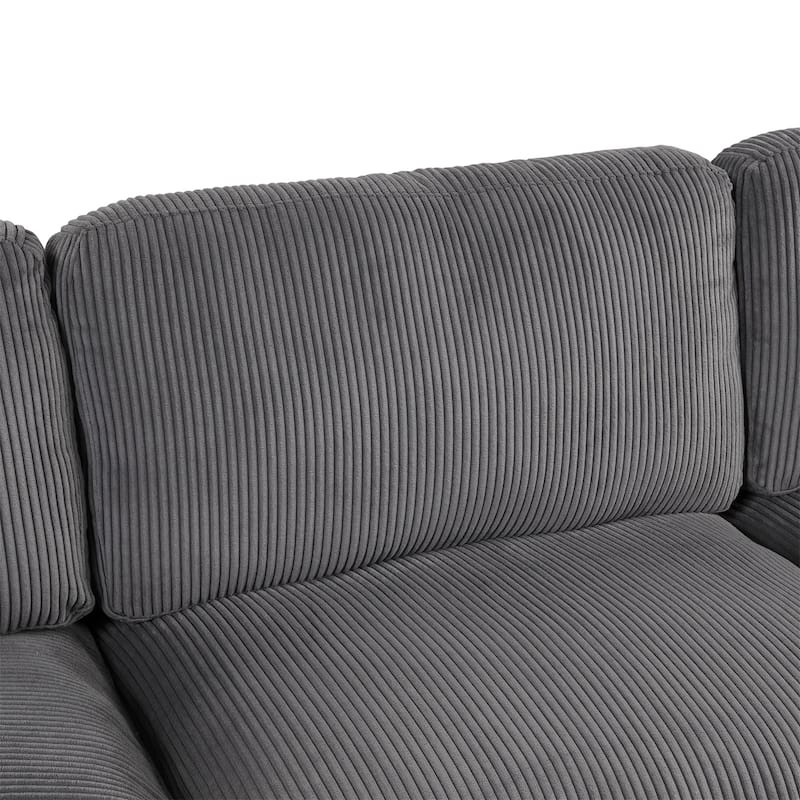 Modular Sectional Sofa with Ottoman L Shaped Corner Sectional