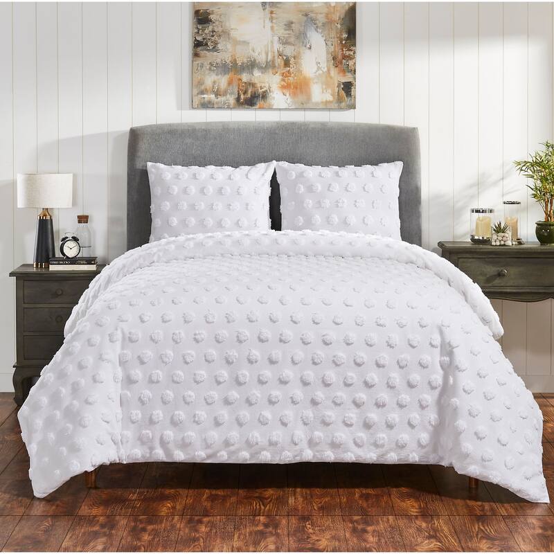 Fabstyles Venice Chenille 3 Piece Comforter Set