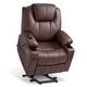 preview thumbnail 35 of 77, MCombo Electric Power Lift Recliner Chair Sofa with Massage and Heat, 3 Positions, USB Ports, Faux Leather