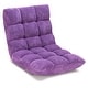 preview thumbnail 11 of 16, Adjustable 14-position Padded Floor Chair Recliner Purple