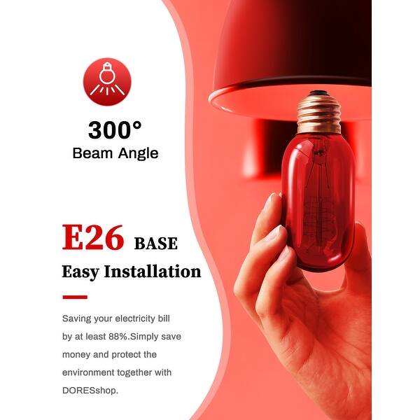 YANSUN 40-Watt T45 E26 Edison Incandescent Light Bulb (4-Pack) YANSUN 40-Watt T45 E26 Edison Incandescent Light Bulb (4-Pack)