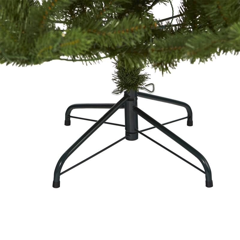 6Ft Artificial Christmas Tree with Lights - New Haven Spruce Look Holiday Decor - Green - 72