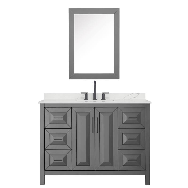 Wyndham Collection WCV252548S-QTZ-US3MED Daria 48" Free Standing